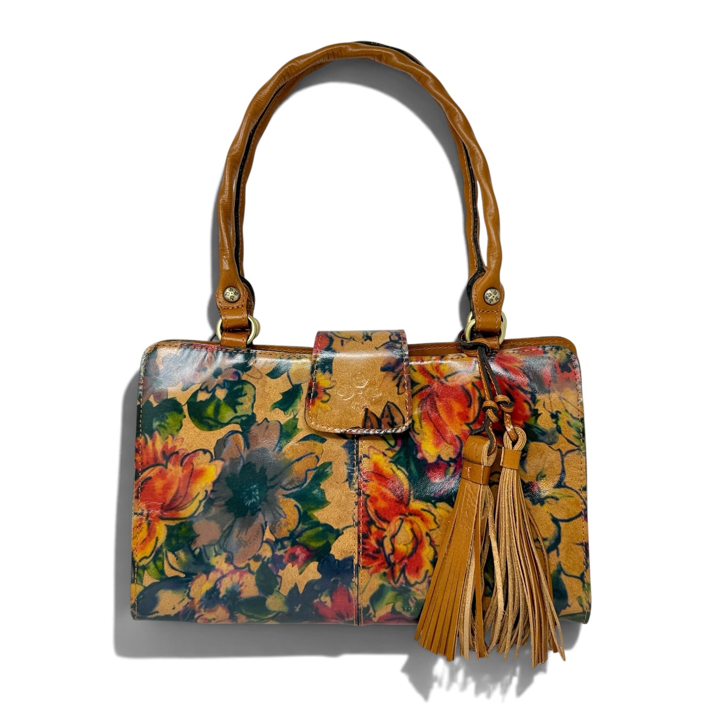 Rienzo Satchel In Summer Drawing Designer By Patricia Nash, Size: Medium