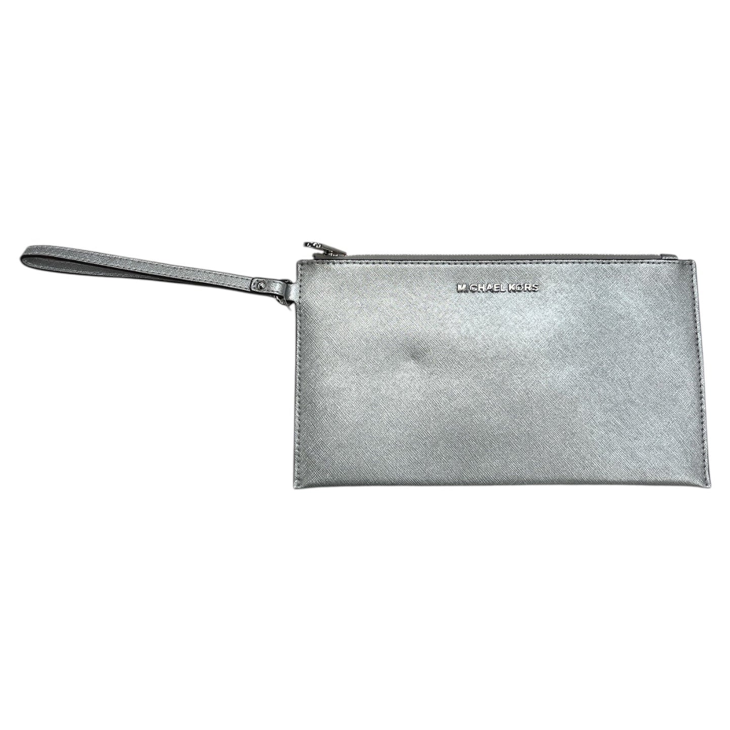 Wristlet Designer By Michael Kors In Silver, Size:Medium