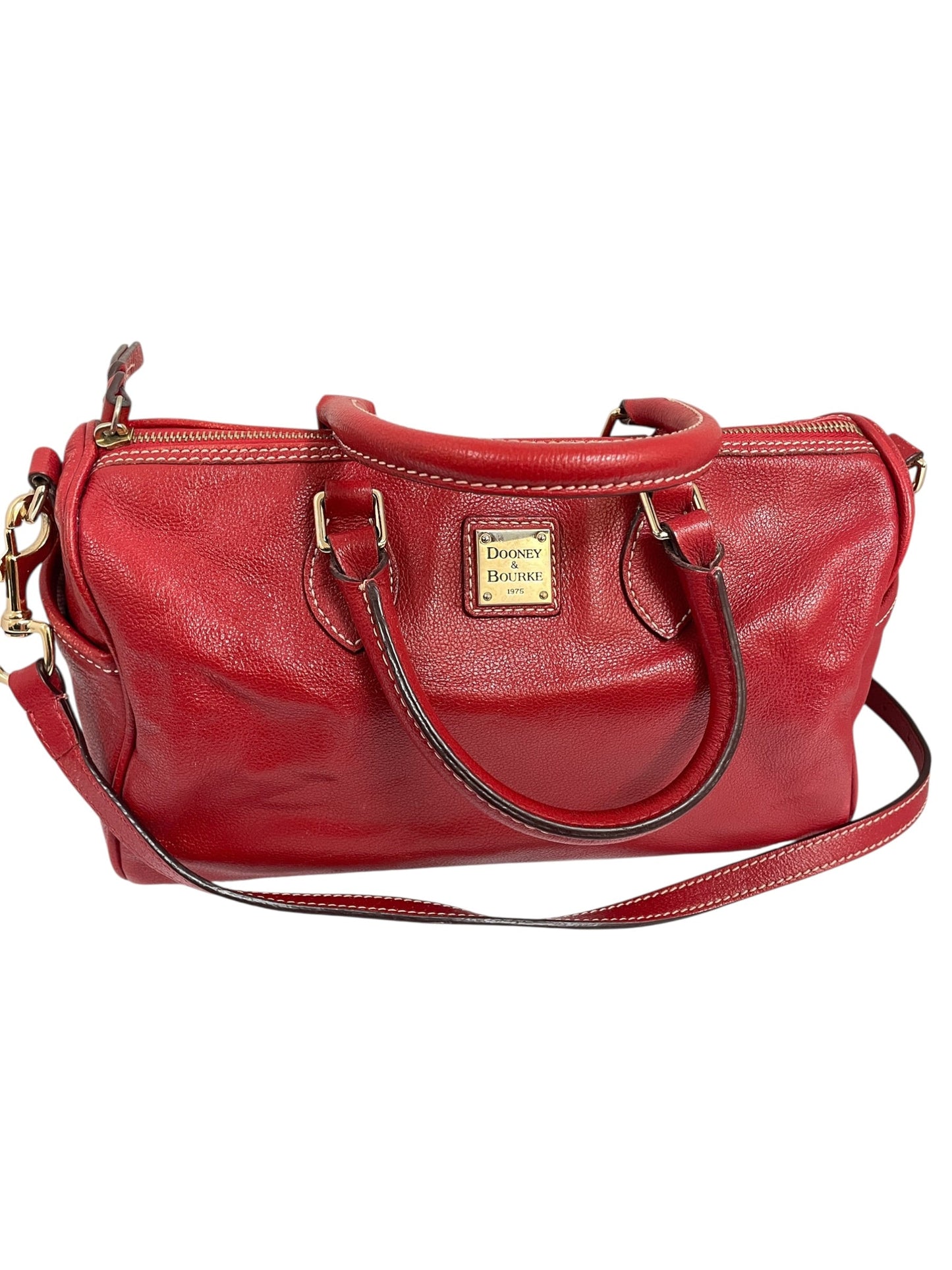 Handbag Designer By Dooney And Bourke In Red, Size:Medium
