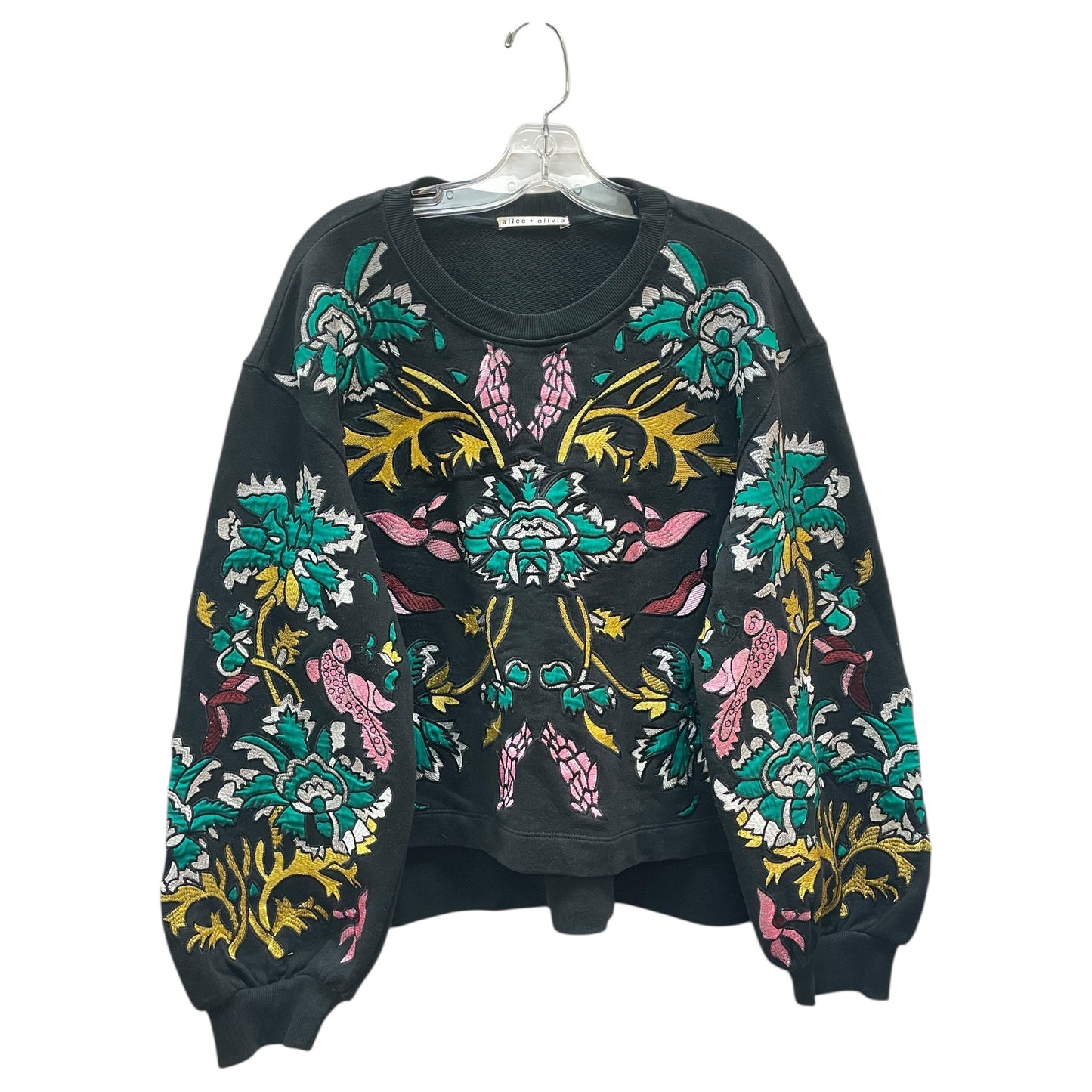 Sweatshirt Designer By Alice + Olivia In Black, Size:L