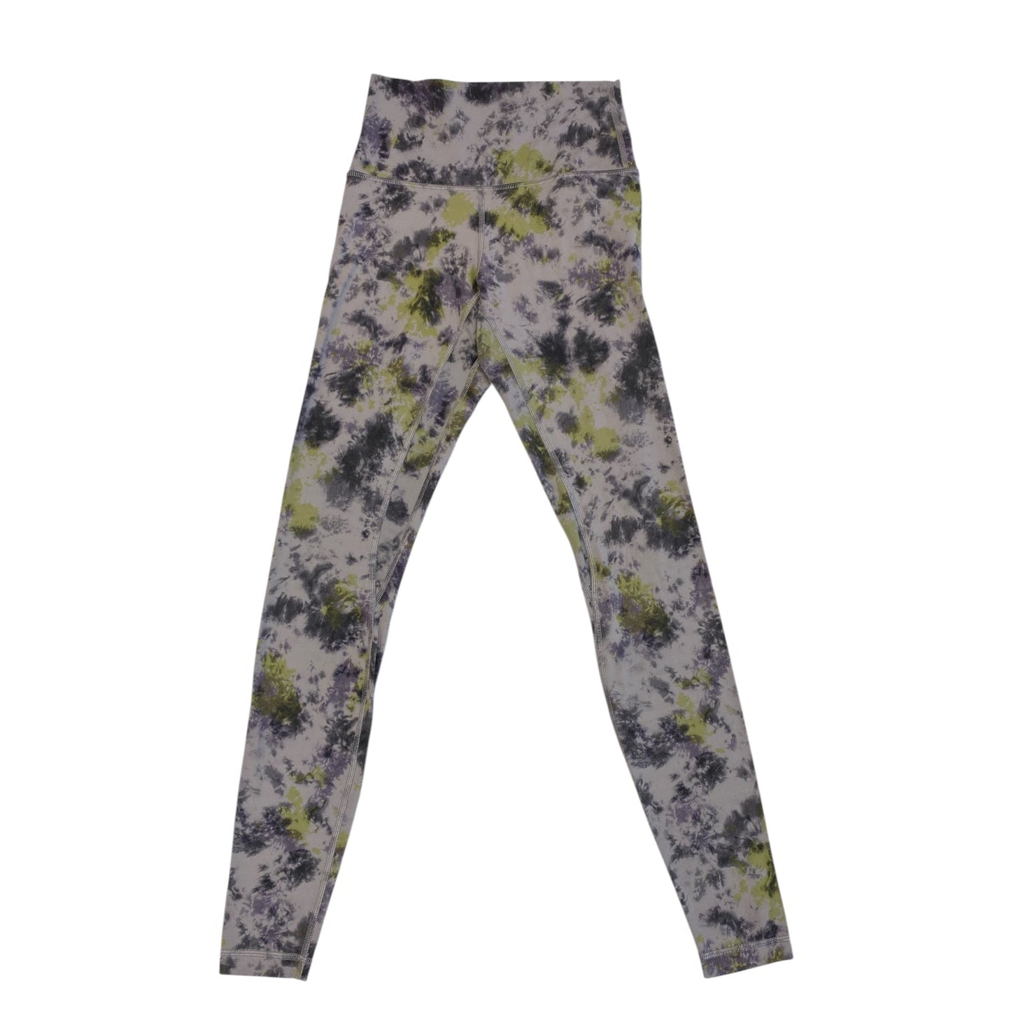 Athletic Leggings By Lululemon In Green & Purple, Size:4