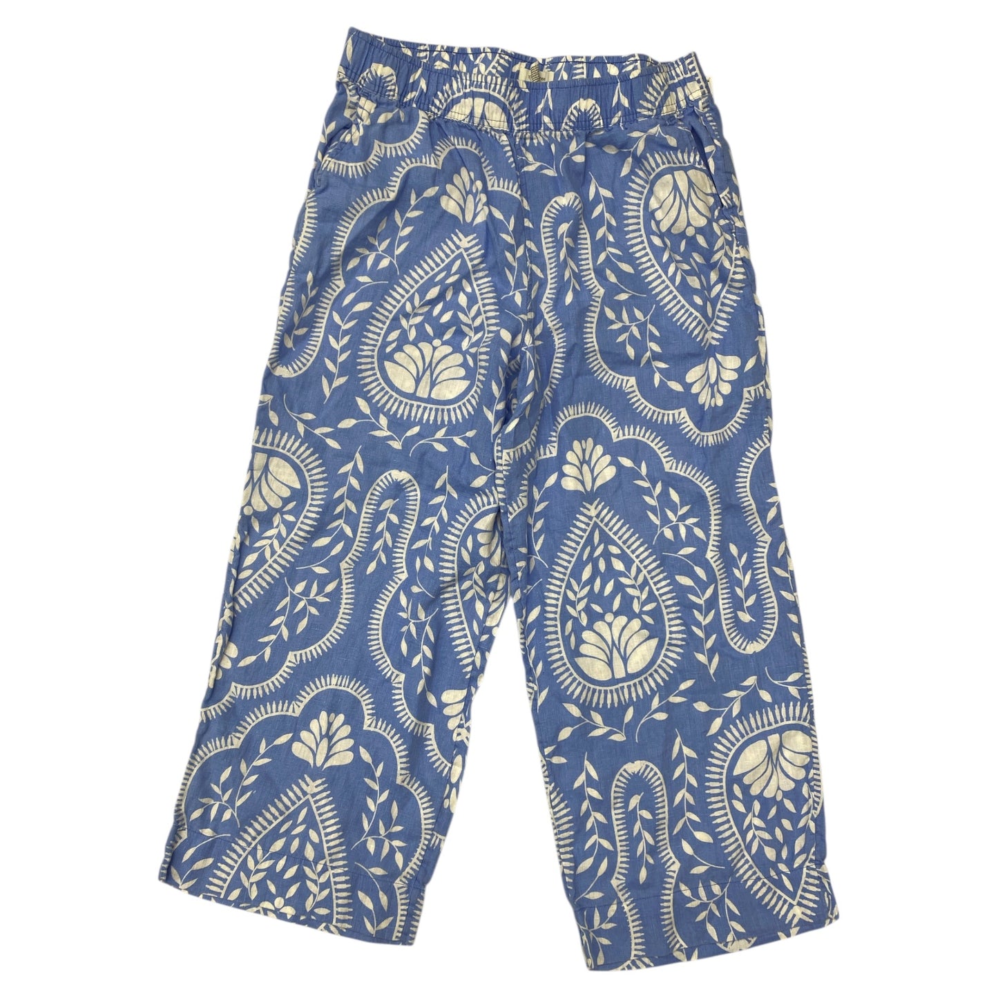 Pants Linen By Joie In Blue & White, Size:L