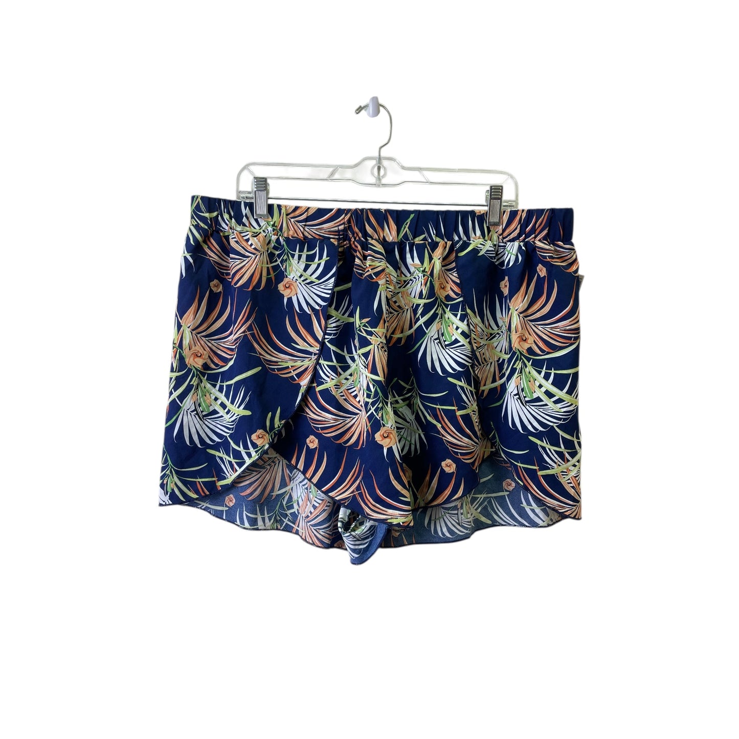 Shorts Set By Shein In Blue, Size:2X