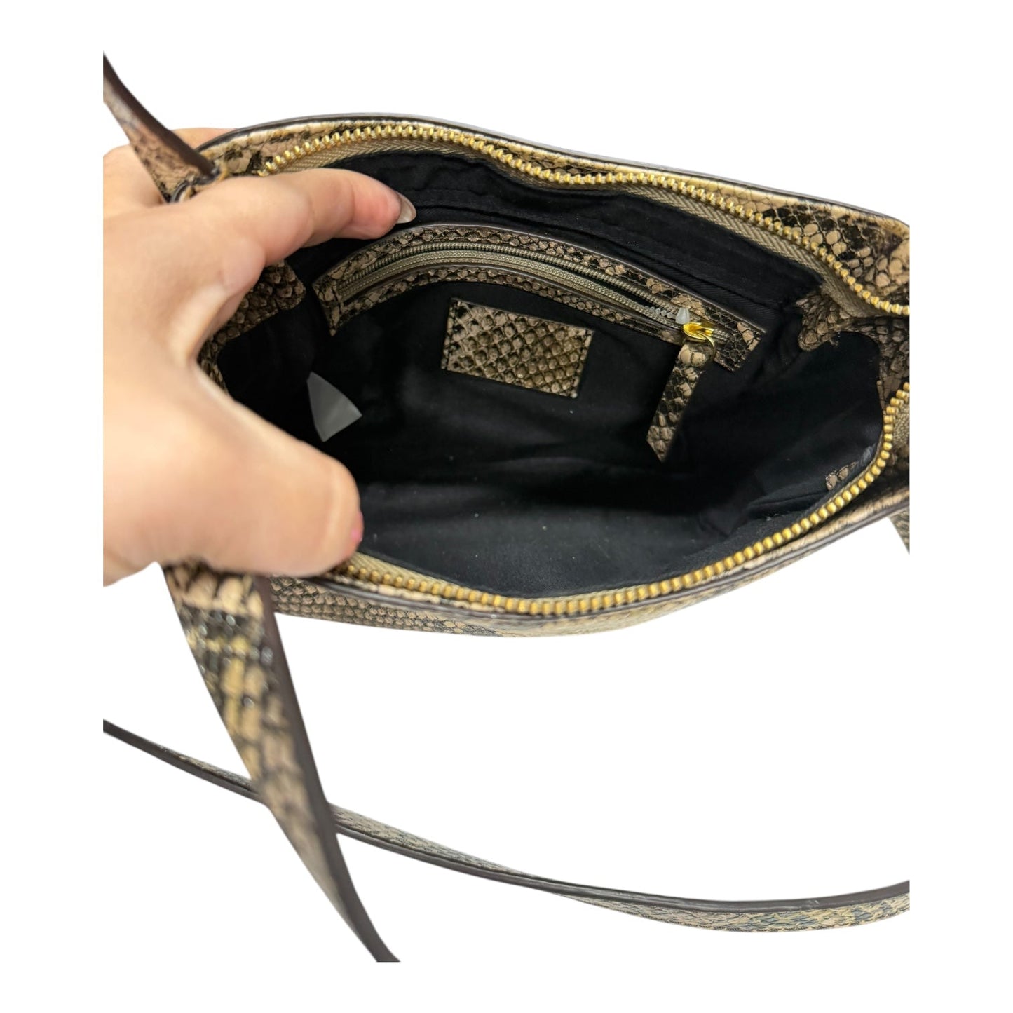 Crossbody By J. Jill In Snakeskin Print, Size:Small