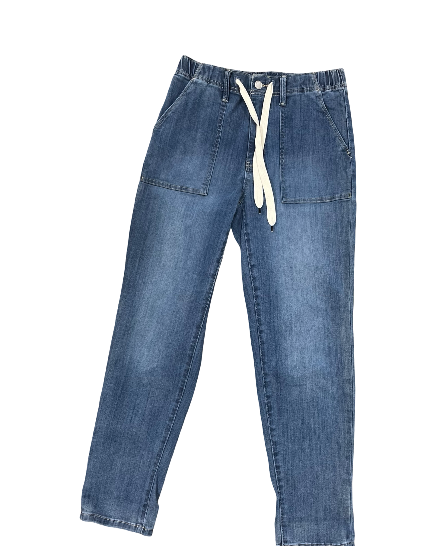 Jeans Straight By Judy Blue In Blue Denim, Size:4