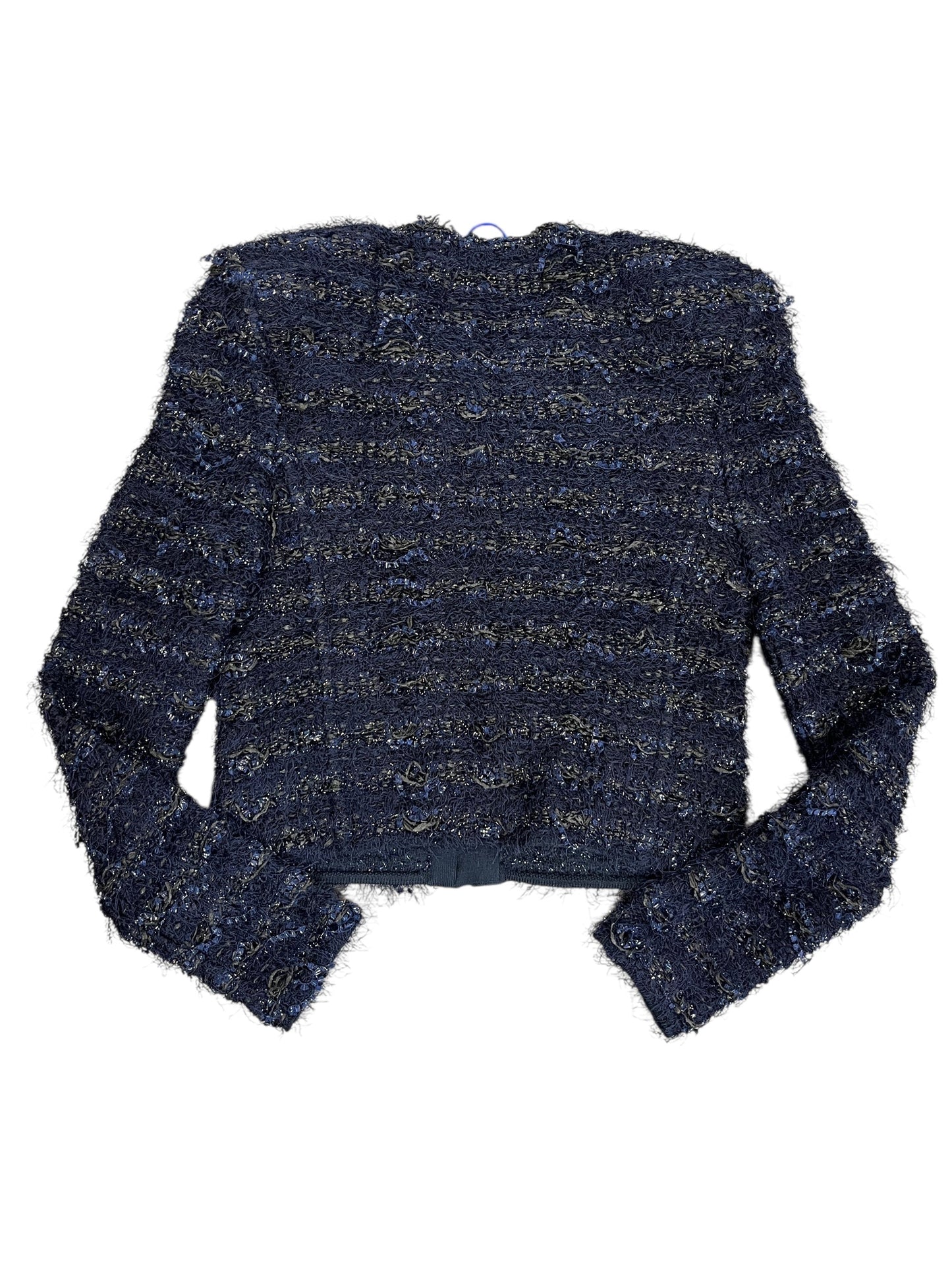 Blazer Luxury Designer By Balmain In Blue, Size:M