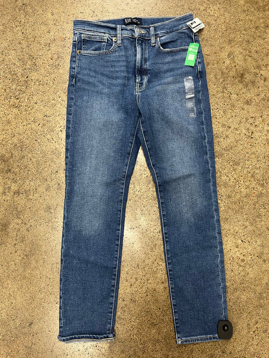 Jeans Straight By Gap In Blue Denim, Size:4