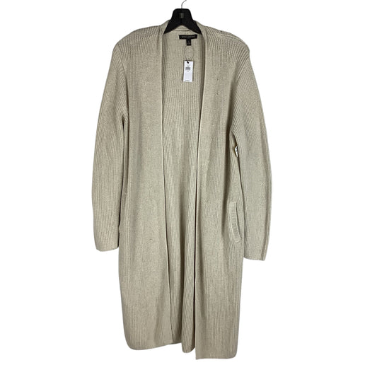 Sweater Cardigan By Banana Republic In Tan, Size: S