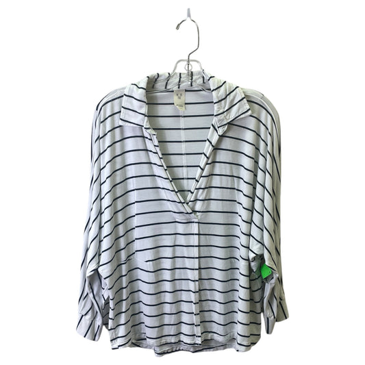 Top Ls By We The Free In Blue & White, Size:Xs