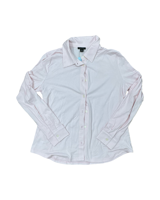 Blouse Ls By Ann Taylor In Pink, Size:Lp