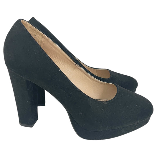 Shoes Heels Block By Cmf In Black, Size:6.5