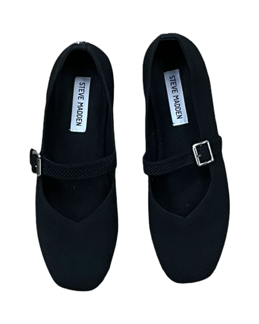 Shoes Flats By Steve Madden In Black, Size:7.5