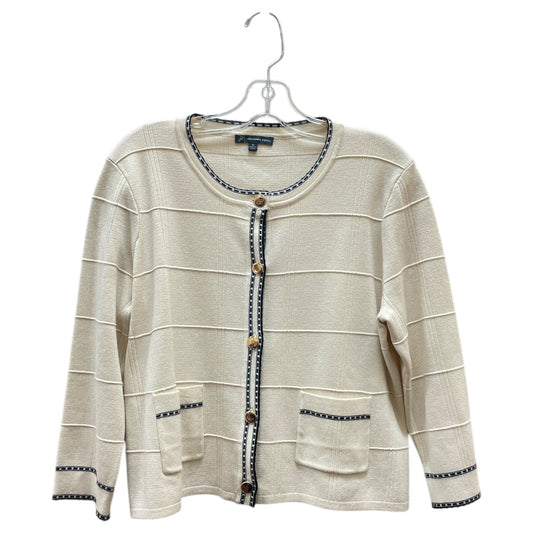 Cardigan By Adrianna Papell In Beige, Size:M