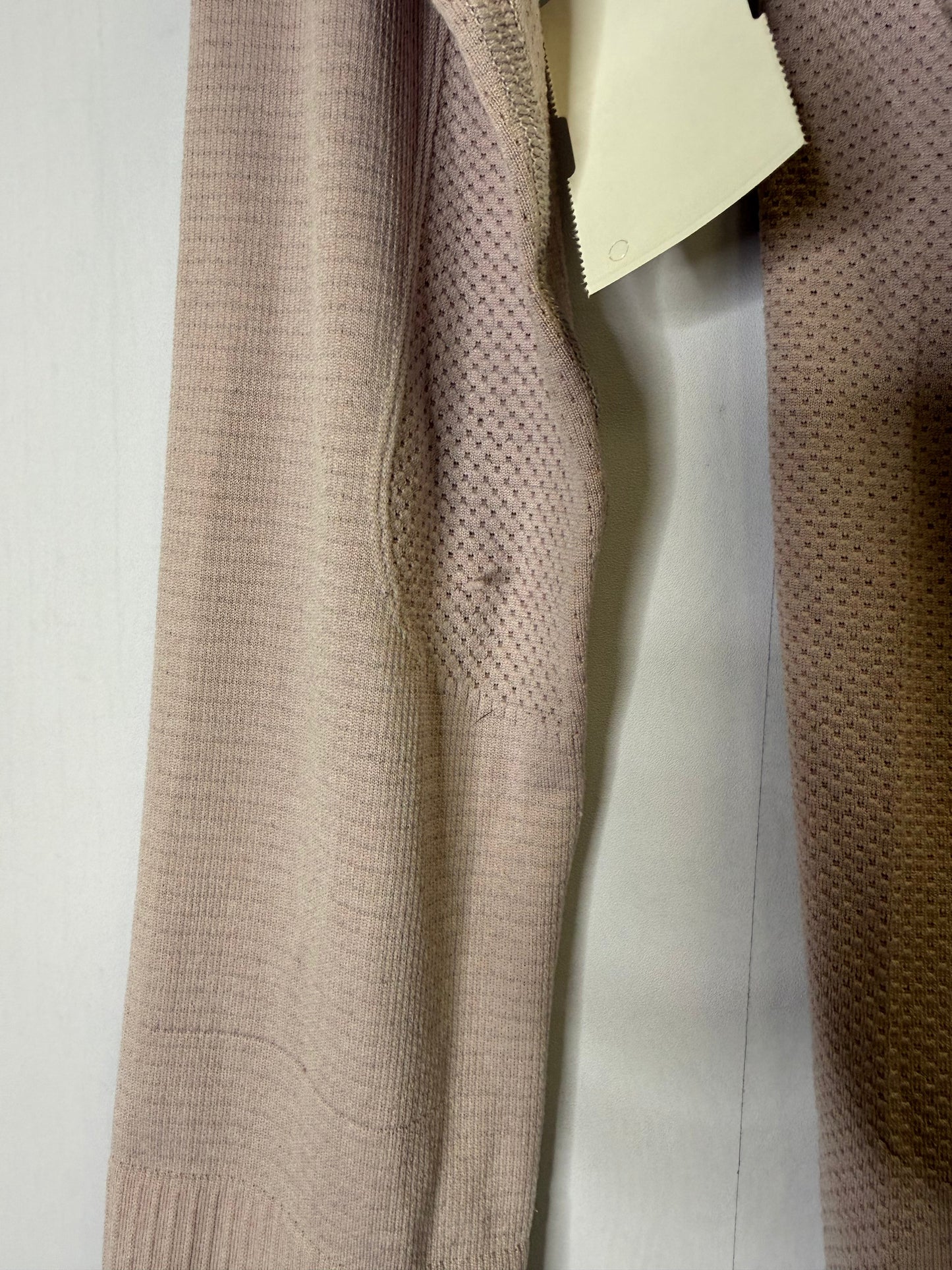 Athletic Top Long Sleeve Collar By Lululemon In Pink