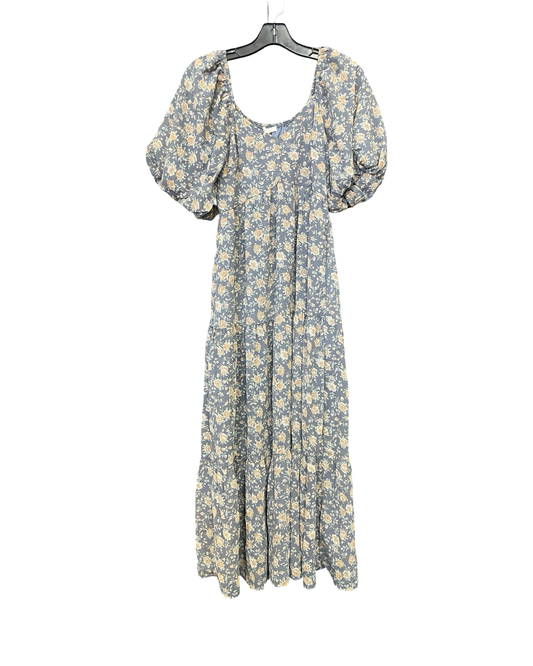 Dress Casual Maxi By Baevely In Blue & Cream, Size:S