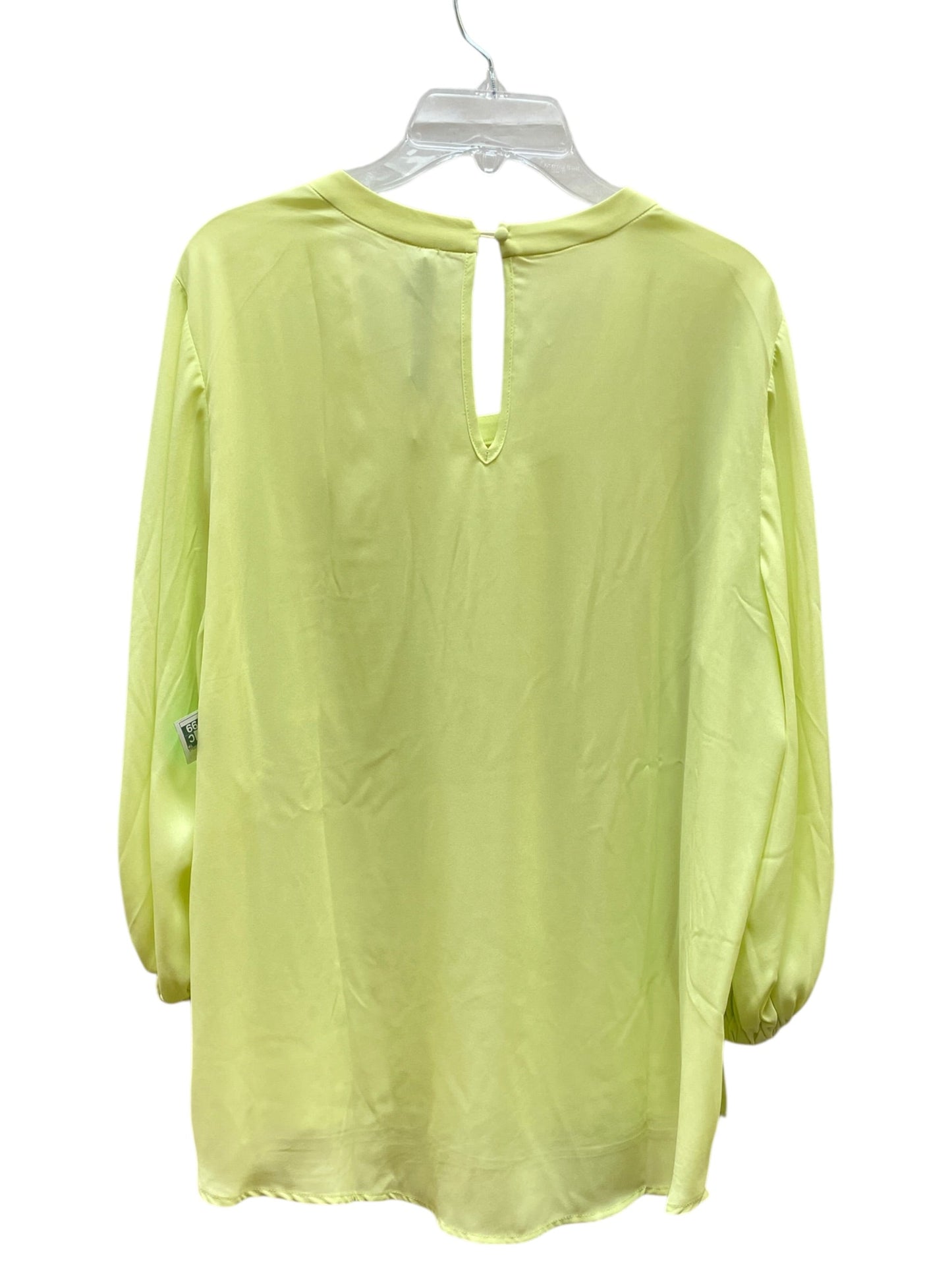 Blouse Ls By Melissa Mccarthy In Green, Size:1X