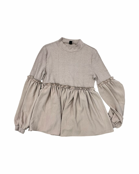 Top Ls By Shein In Brown, Size:M