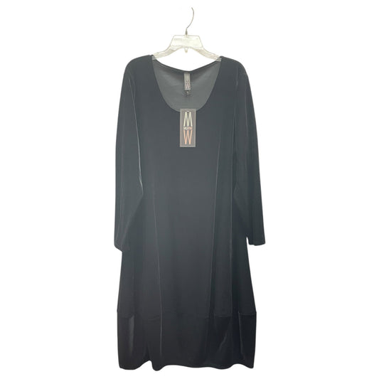 Dress Casual Midi By MARLA WYNNE In Black, Size:2X