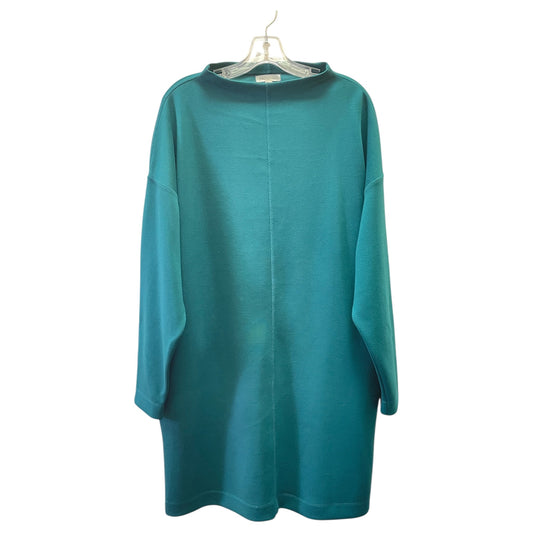 Dress Casual Short By Prologue In Teal, Size:1X