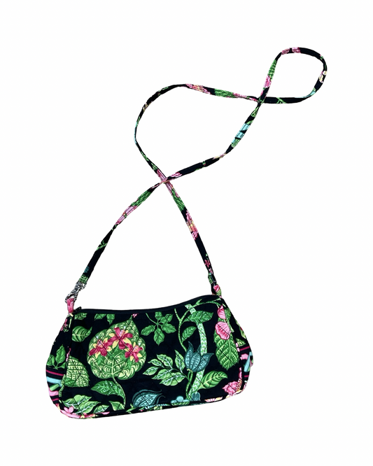 Crossbody By Vera Bradley In Black & Pink, Size:Small