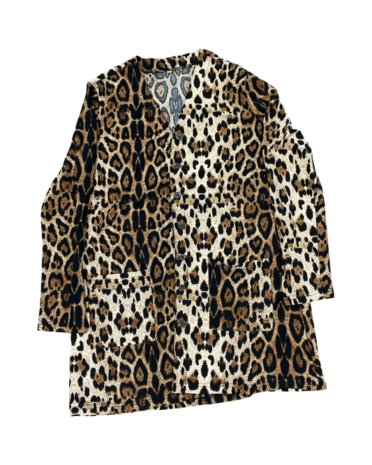 Cardigan By Clothes Mentor In Animal Print, Size:Xl