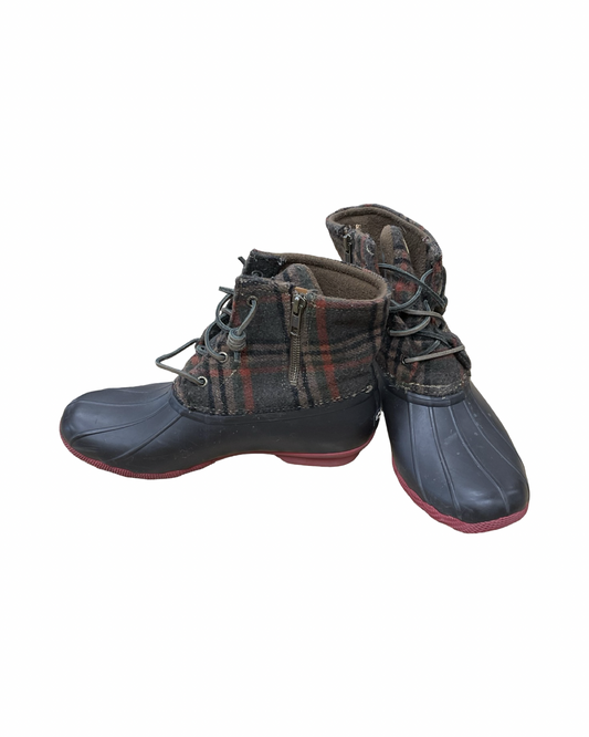 Boots Snow By Sperry In Brown & Red, Size:9