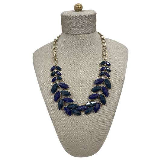 Necklace Statement By Cme In Blue & Gold