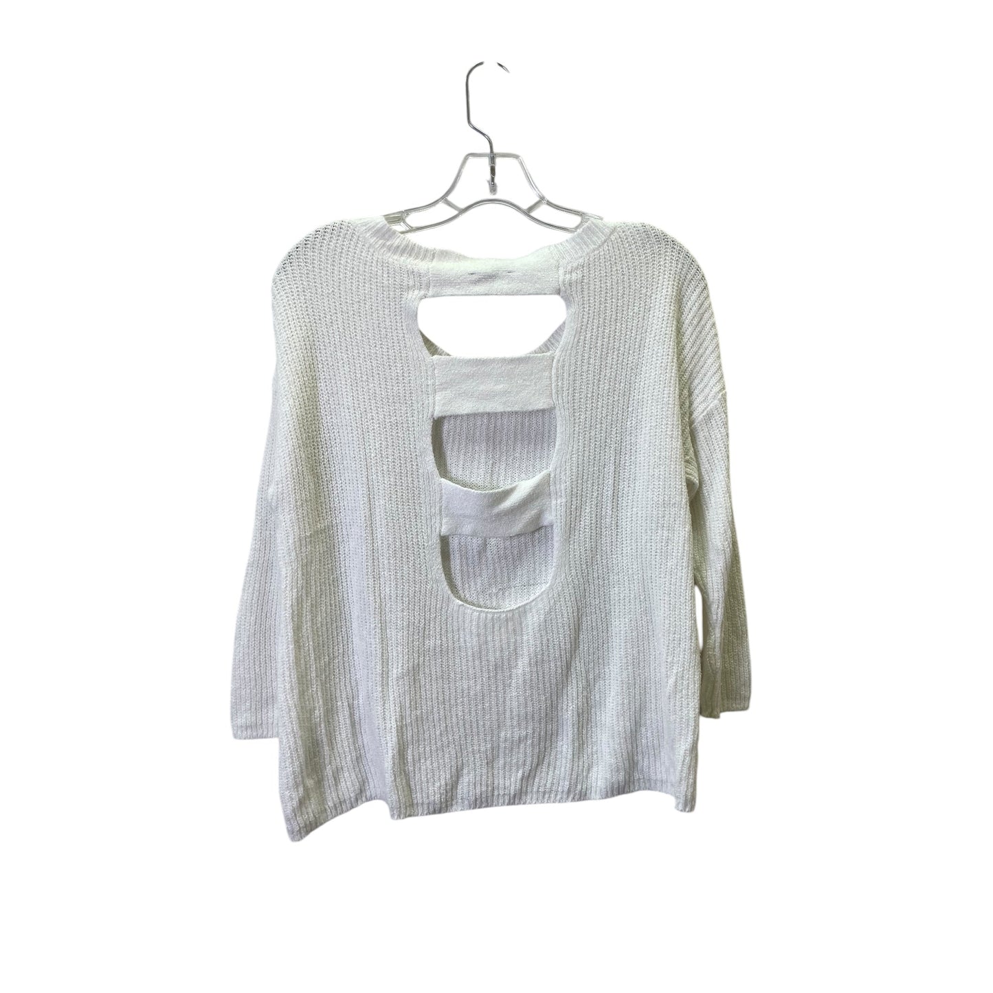 Sweater By Express In White, Size:M