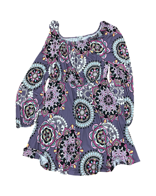 Dress Casual Midi By White Birch In Purple, Size:1X