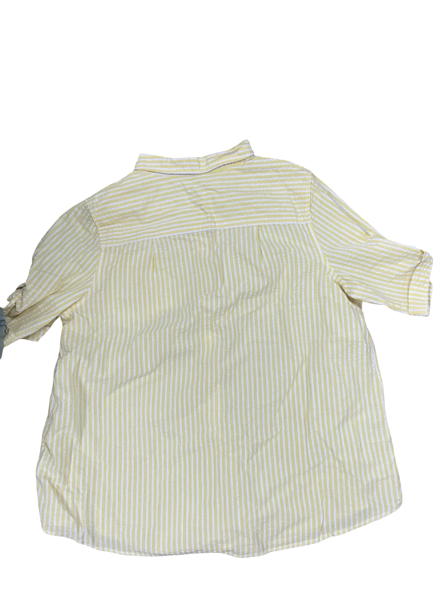 Top 3/4 Sleeve By Woman Within In Yellow, Size:Xl
