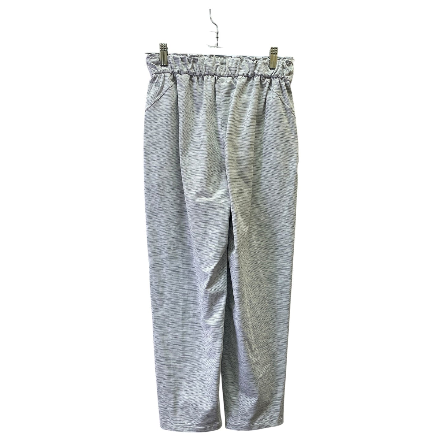 Athletic Pants By Lululemon In Grey & White, Size:S