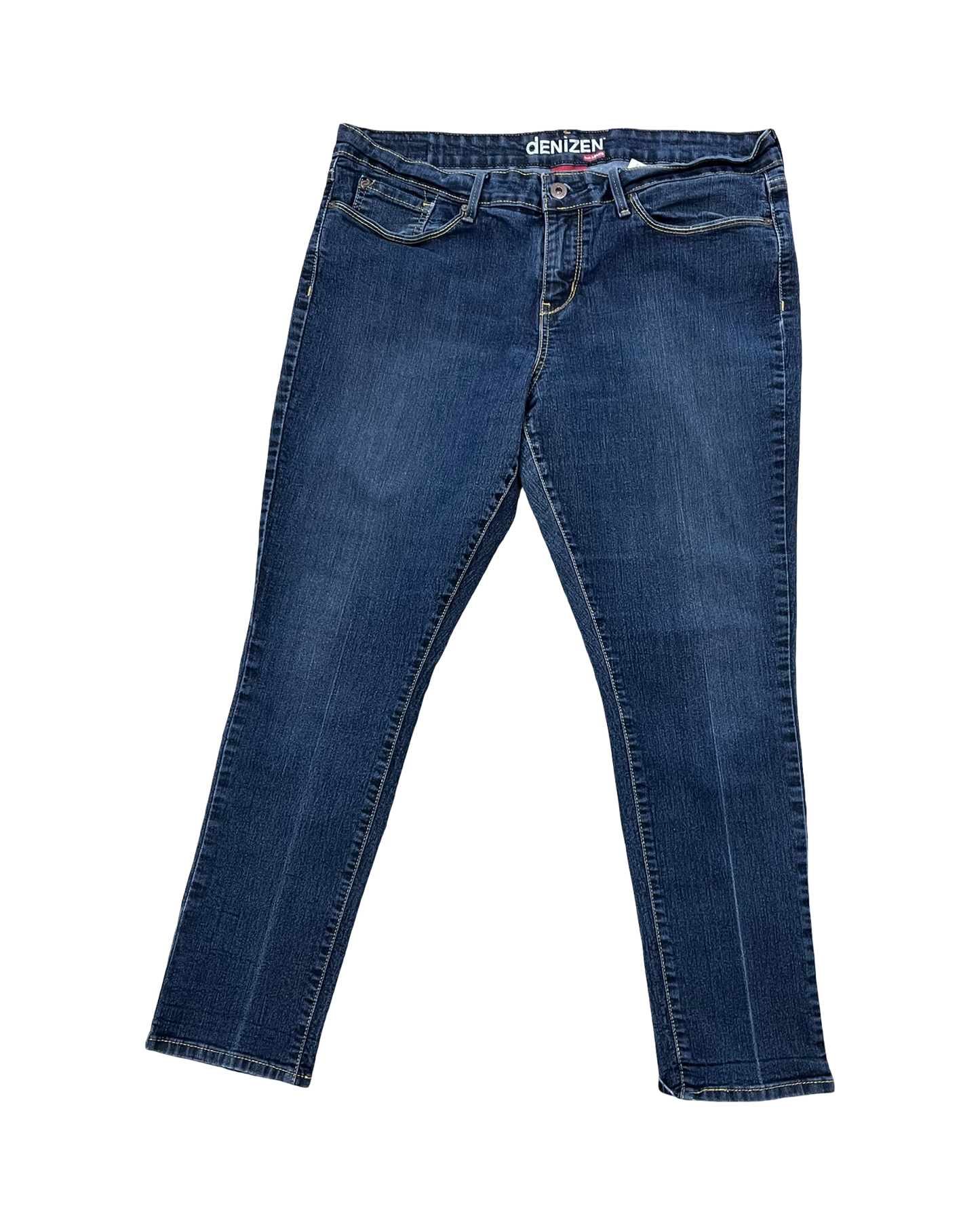 Jeans Skinny By Denizen By Levis In Blue Denim, Size:16