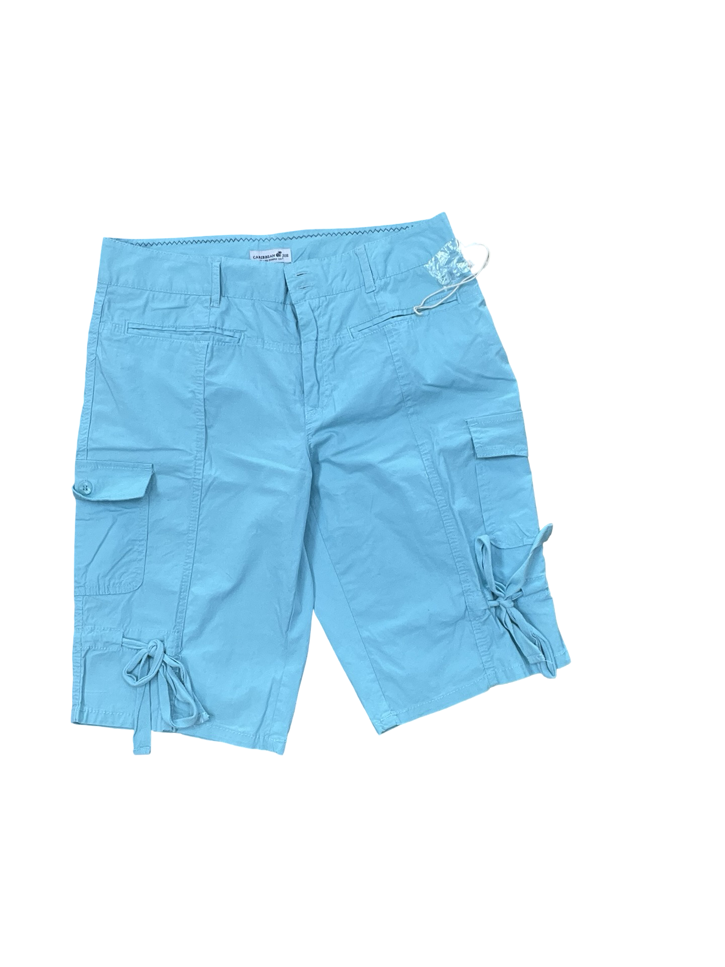 Shorts By Caribbean Joe In Teal, Size:10