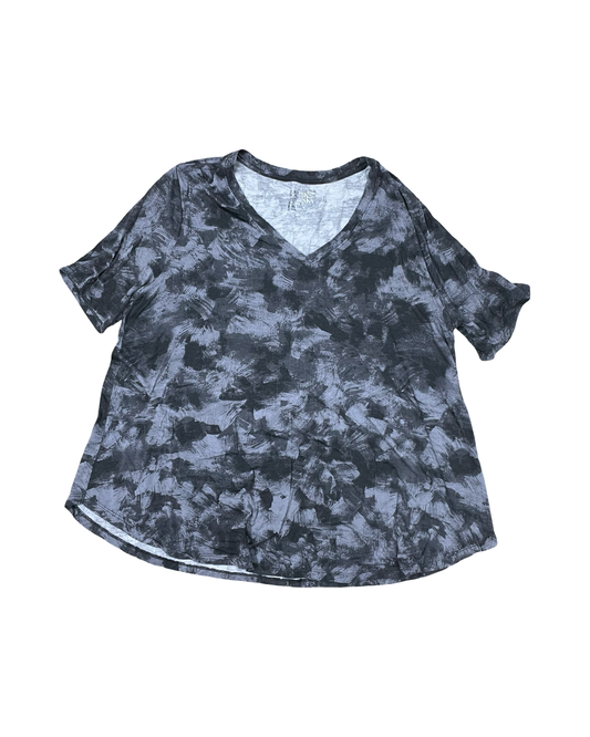 Top Ss By Terra & Sky In Grey, Size:1X