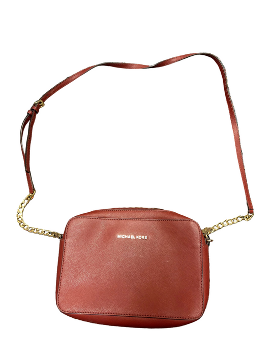 Crossbody Designer By Michael Kors In Red, Size:Medium