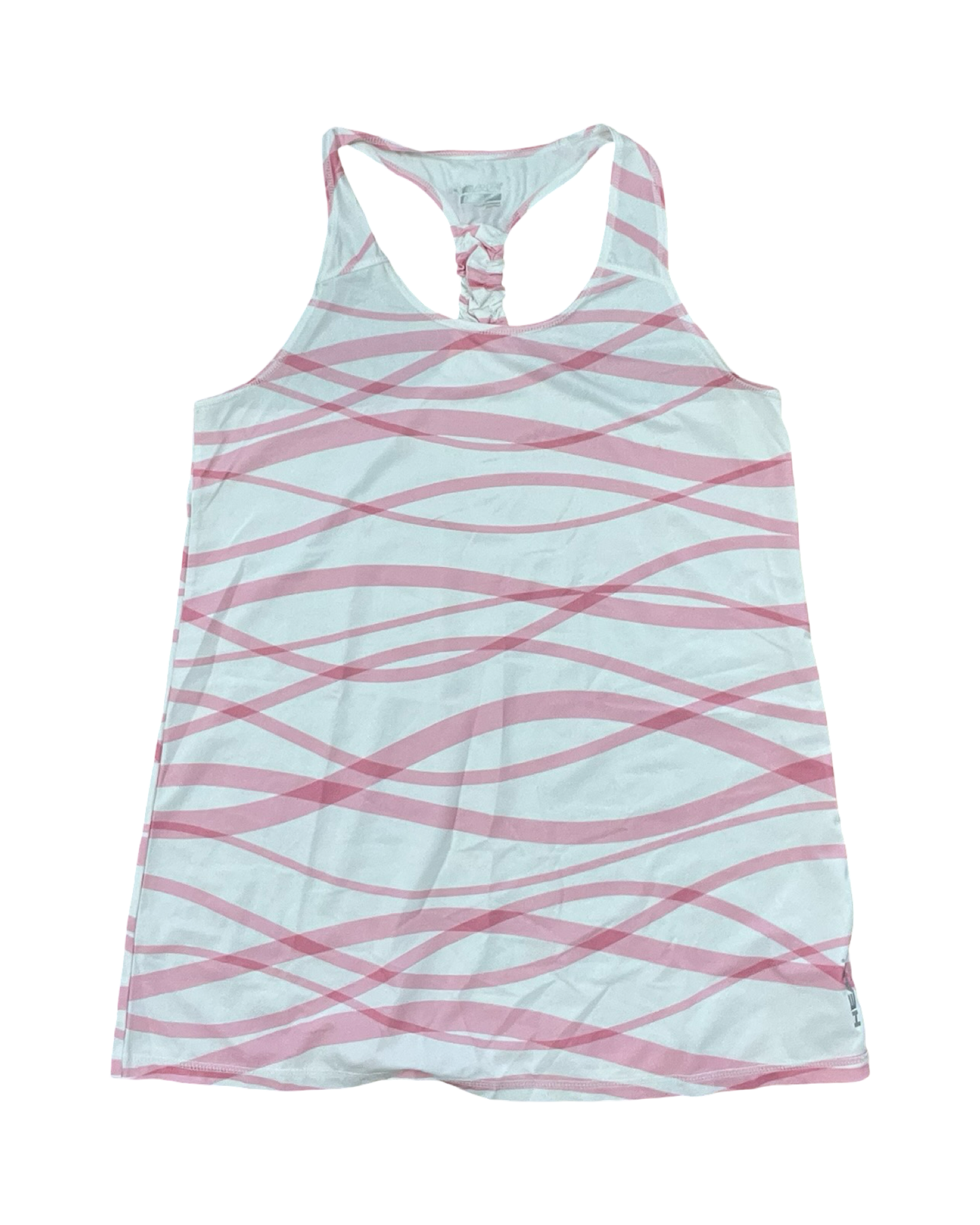 Athletic Tank Top By Head In Pink & White, Size:L
