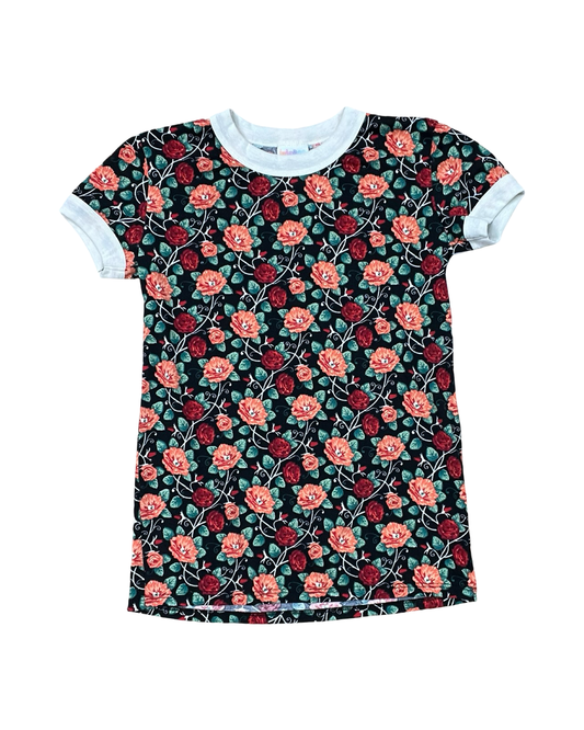 Top Ss By Lularoe In Black & Pink, Size:Xxs