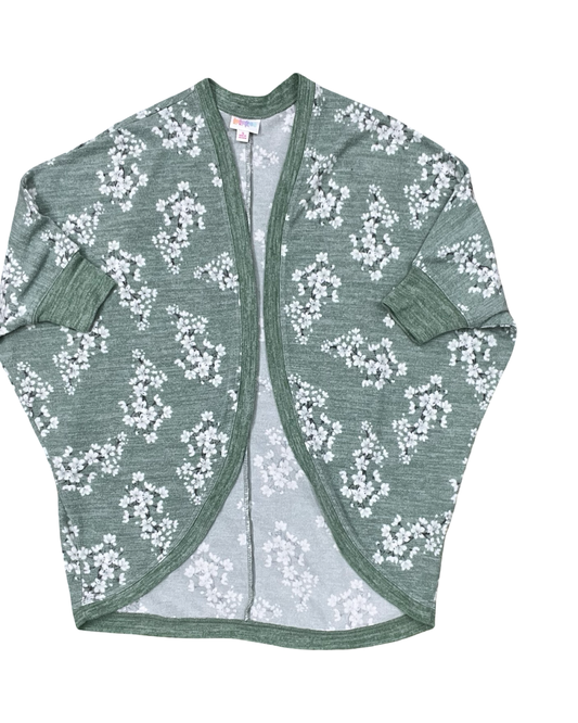 Sweater Cardigan By Lularoe In Green, Size:S