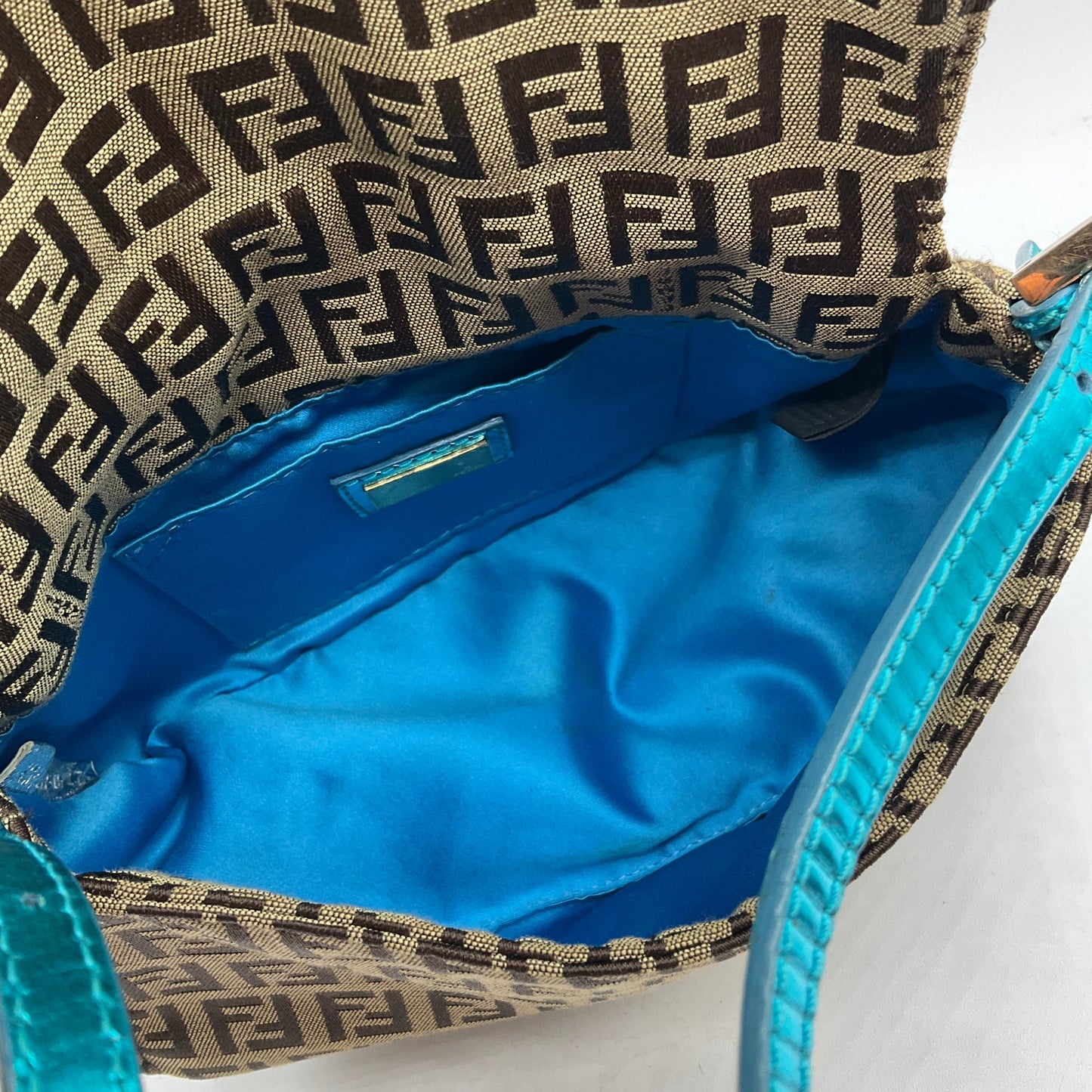 Fendi Zucchino Mama Baguette Shoulder Bag, Size: Small