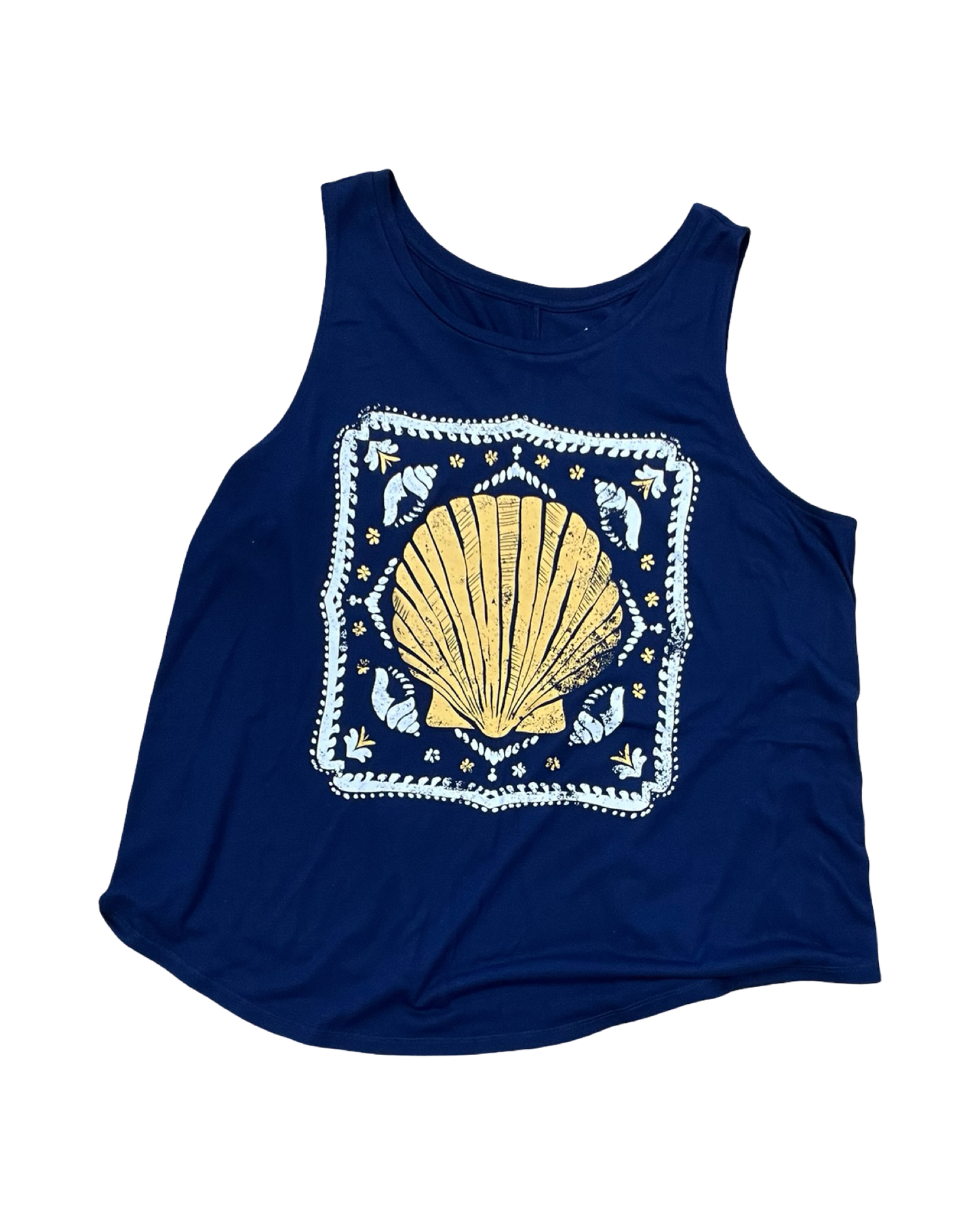 Top Sleeveless By Shein In Navy, Size:2X