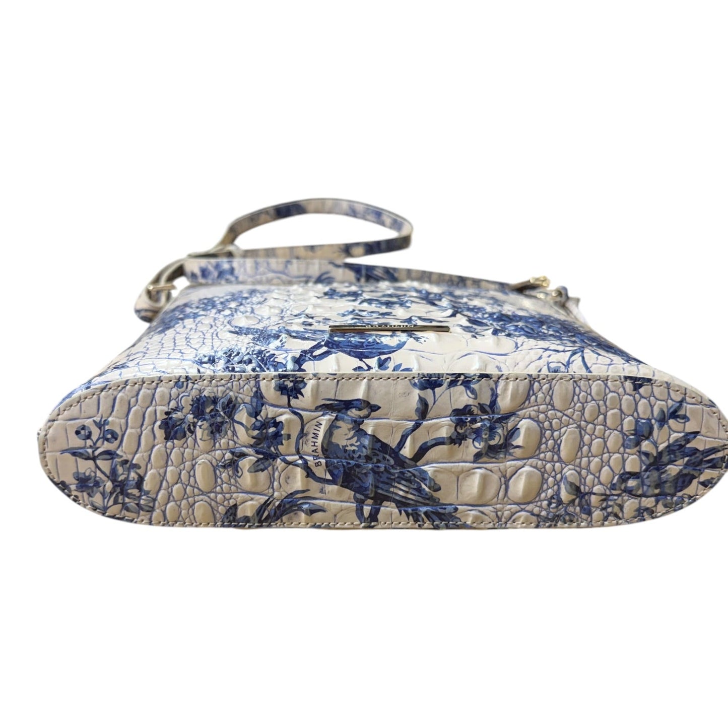 Crossbody Designer By Brahmin In Blue, Size:Medium