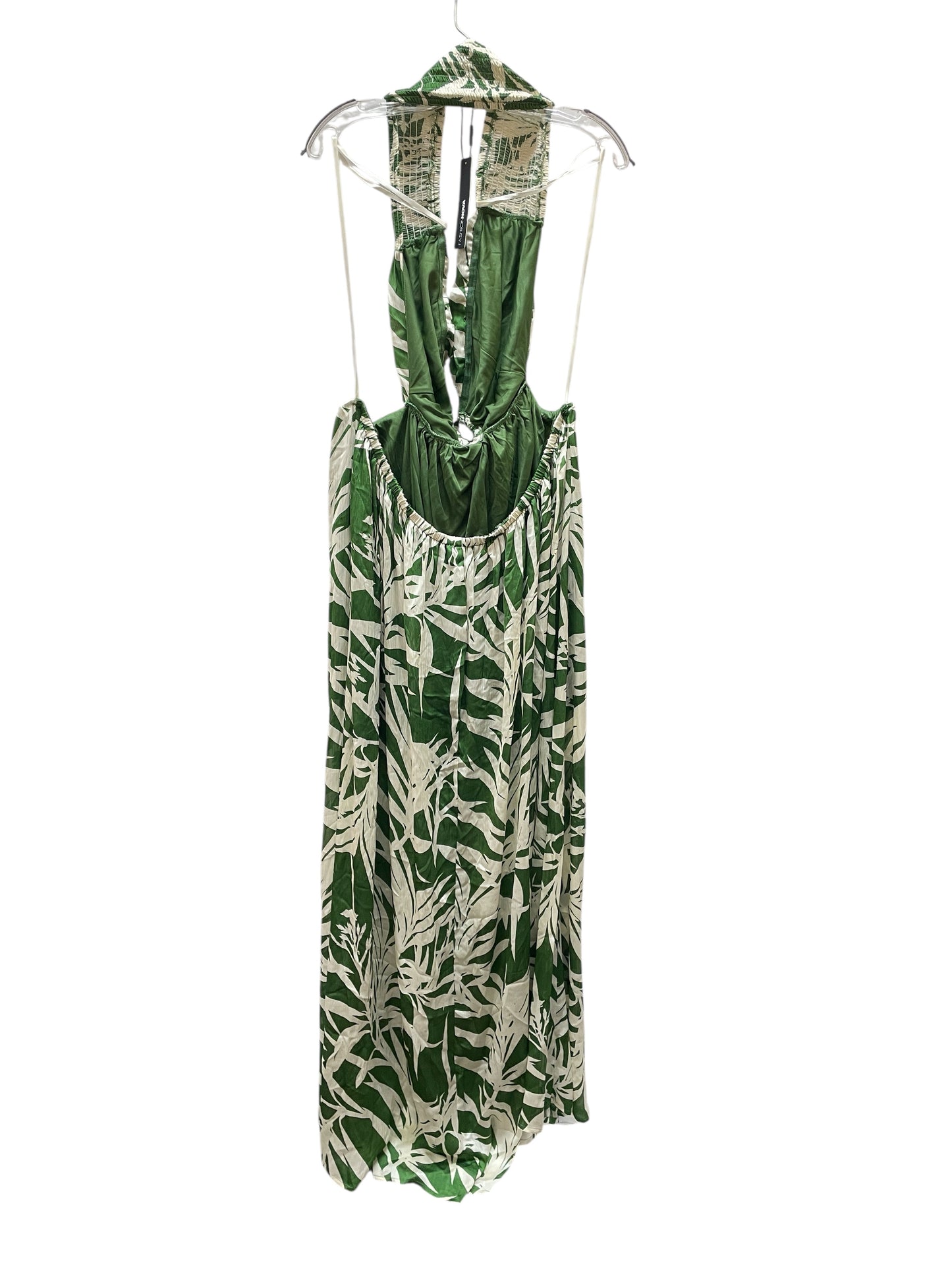Dress Casual Maxi By Fashion Nova In Green & White, Size:3