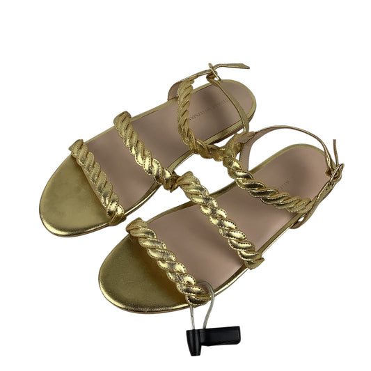 Sandals Designer By Stuart Weitzman In Gold, Size: 7.5