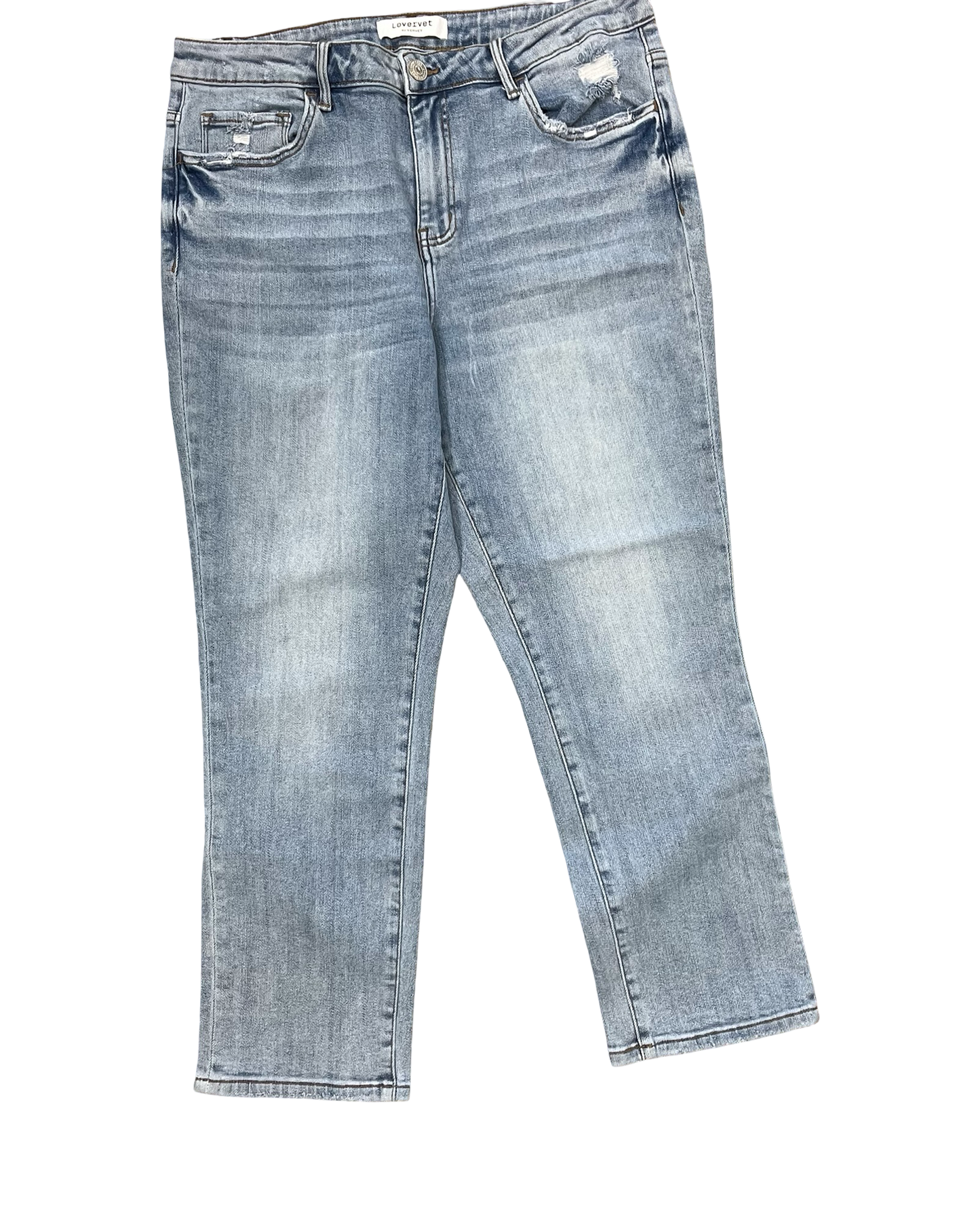 Jeans Straight By Maurices In Blue Denim, Size:16L