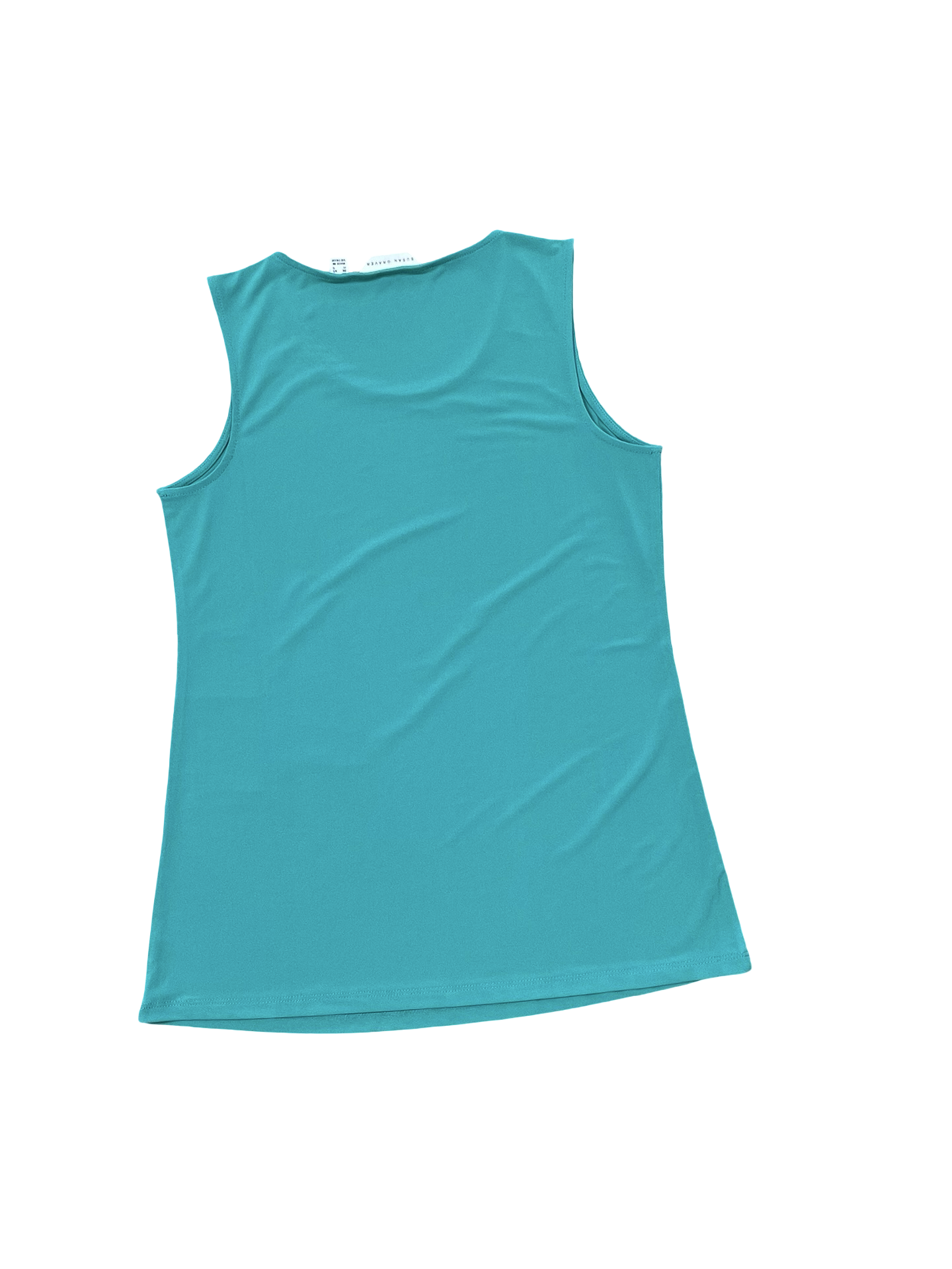 Top Sleeveless Basic By Susan Graver In Green, Size:Xs