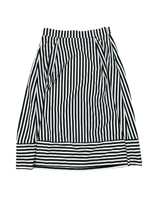 Skirt Maxi By Ann Taylor In Black & White, Size:M