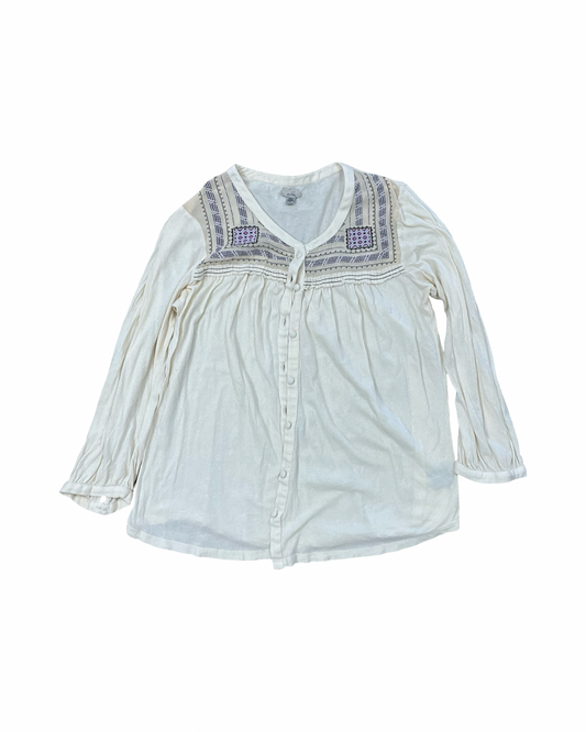 Top Ls By Ecote In Beige, Size:L
