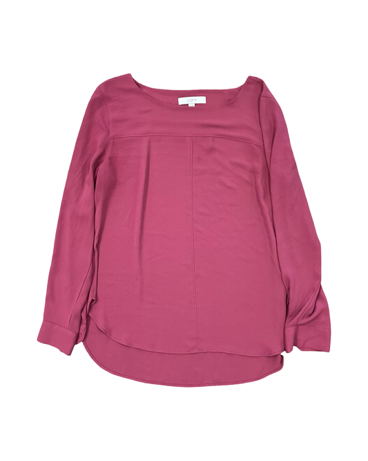 Tunic Ls By Loft In Pink, Size:L