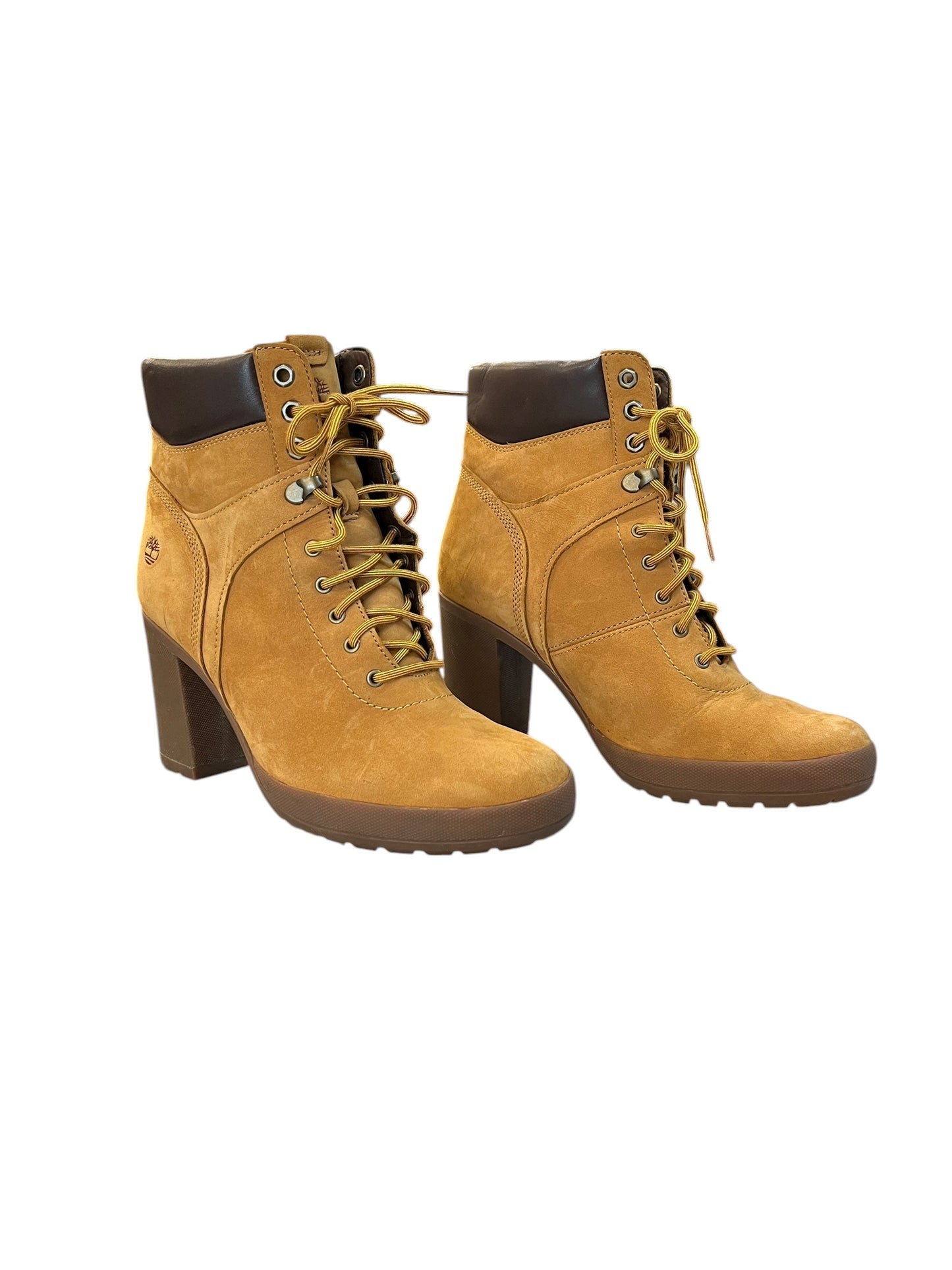 Boots Mid-Calf Heels By Timberland In Tan, Size:10