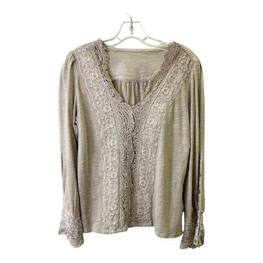 Top Ls Basic By Soft Surroundings In Taupe, Size:S